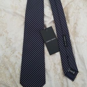New Giorgio Armani Navy Blue tie
